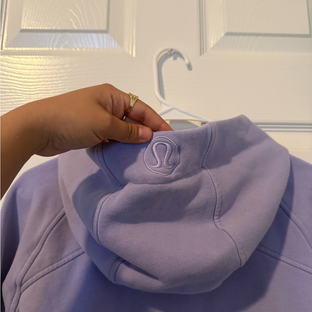 Lululemon athletica Scuba Full Zip Cropped Hoodie Size 6 in Dark Lavender - Picture 10 of 11
